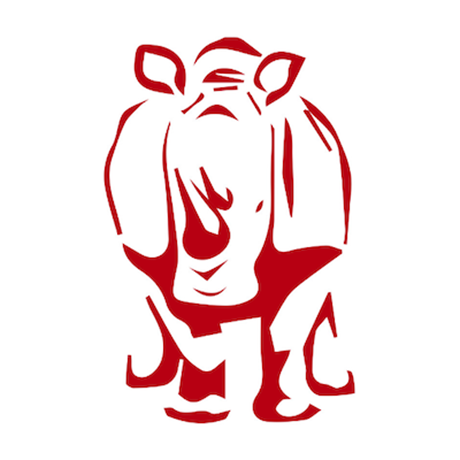 Crash of Rhinos Painting logo